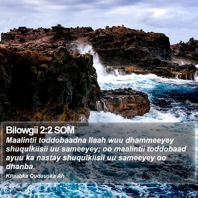 Bilowgii 2:2 SOM Bible Verse Image