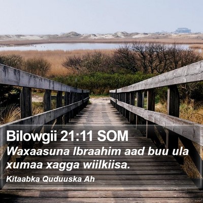 Bilowgii 21:11 SOM Bible Verse Image
