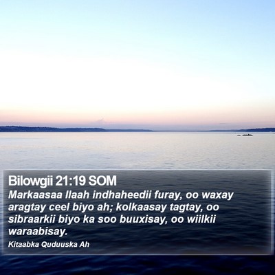 Bilowgii 21:19 SOM Bible Verse Image