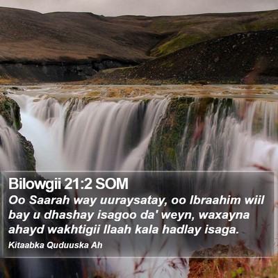 Bilowgii 21:2 SOM Bible Verse Image