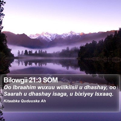 Bilowgii 21:3 SOM Bible Verse Image