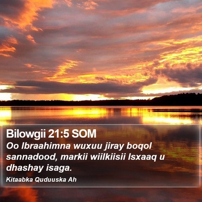 Bilowgii 21:5 SOM Bible Verse Image