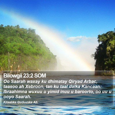 Bilowgii 23:2 SOM Bible Verse Image