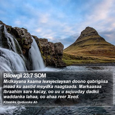 Bilowgii 23:7 SOM Bible Verse Image