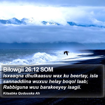 Bilowgii 26:12 SOM Bible Verse Image