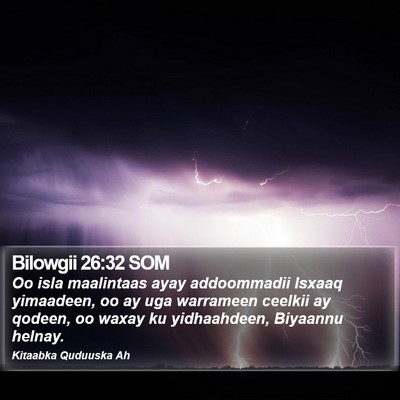 Bilowgii 26:32 SOM Bible Verse Image