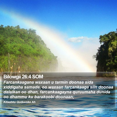 Bilowgii 26:4 SOM Bible Verse Image