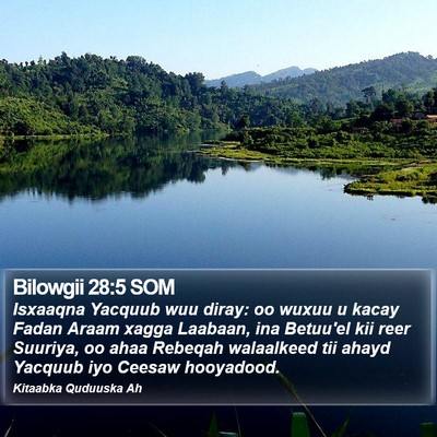 Bilowgii 28:5 SOM Bible Verse Image