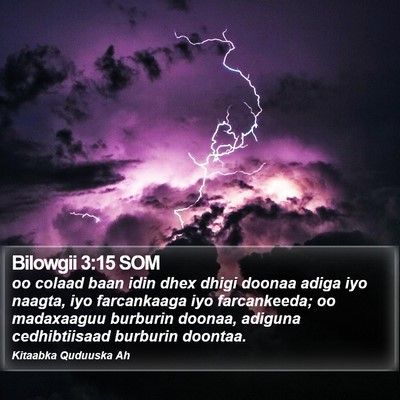 Bilowgii 3:15 SOM Bible Verse Image