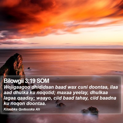 Bilowgii 3:19 SOM Bible Verse Image