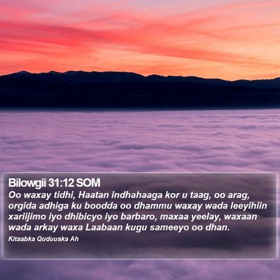 Bilowgii 31:12 SOM Bible Verse Image