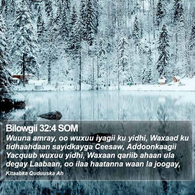 Bilowgii 32:4 SOM Bible Verse Image