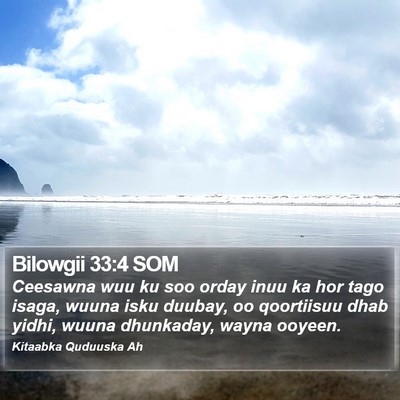Bilowgii 33:4 SOM Bible Verse Image