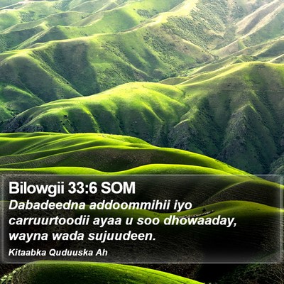 Bilowgii 33:6 SOM Bible Verse Image