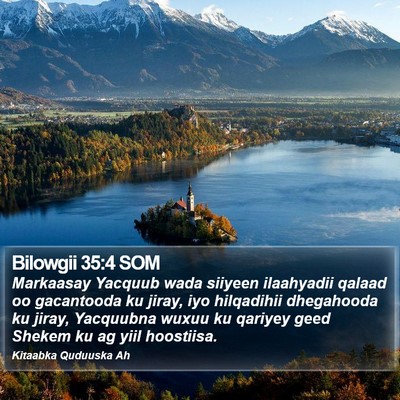 Bilowgii 35:4 SOM Bible Verse Image