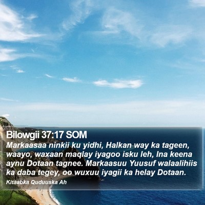Bilowgii 37:17 SOM Bible Verse Image