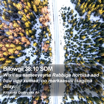 Bilowgii 38:10 SOM Bible Verse Image