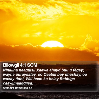 Bilowgii 4:1 SOM Bible Verse Image