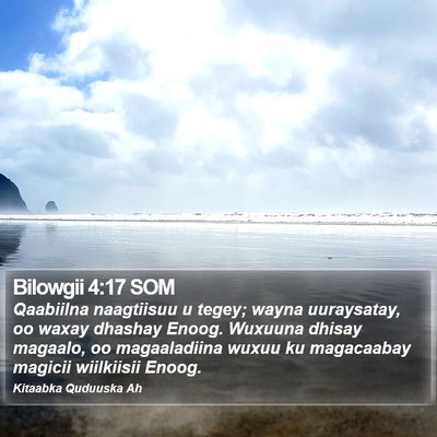 Bilowgii 4:17 SOM Bible Verse Image
