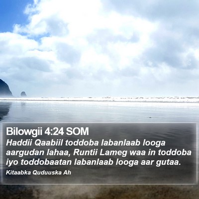 Bilowgii 4:24 SOM Bible Verse Image