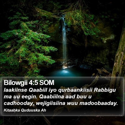 Bilowgii 4:5 SOM Bible Verse Image