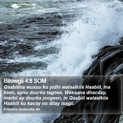 Bilowgii 4:8 SOM Bible Verse Image
