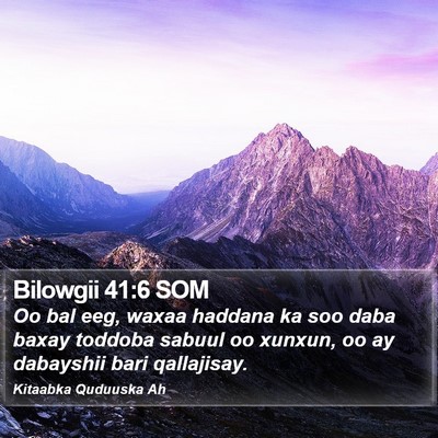 Bilowgii 41:6 SOM Bible Verse Image