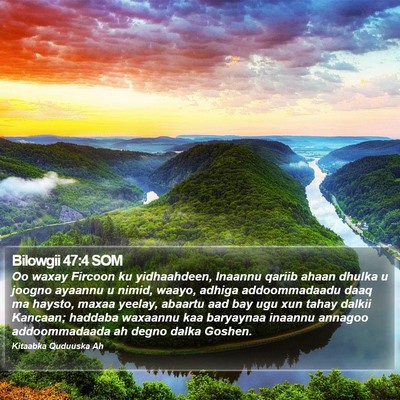 Bilowgii 47:4 SOM Bible Verse Image