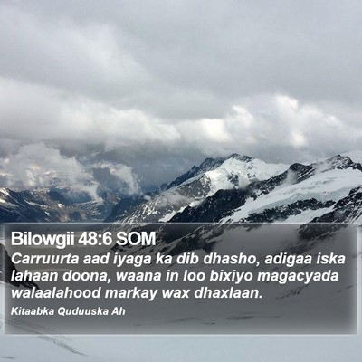 Bilowgii 48:6 SOM Bible Verse Image