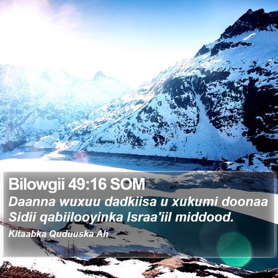 Bilowgii 49:16 SOM Bible Verse Image