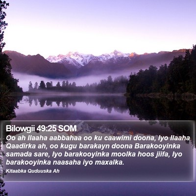 Bilowgii 49:25 SOM Bible Verse Image