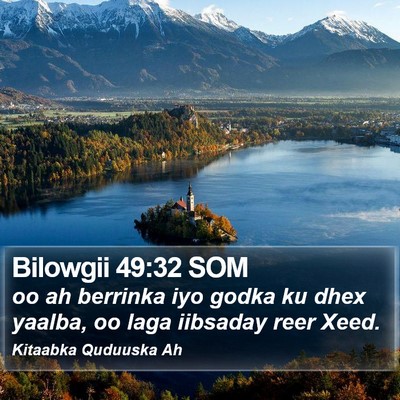 Bilowgii 49:32 SOM Bible Verse Image
