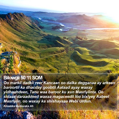 Bilowgii 50:11 SOM Bible Verse Image