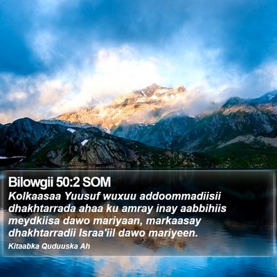 Bilowgii 50:2 SOM Bible Verse Image