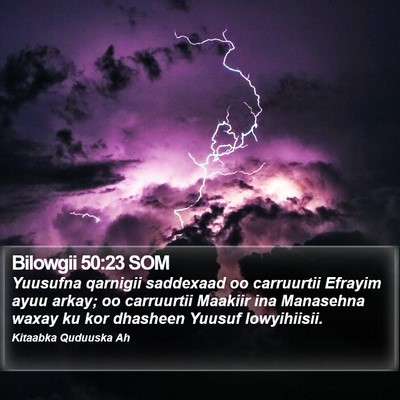 Bilowgii 50:23 SOM Bible Verse Image