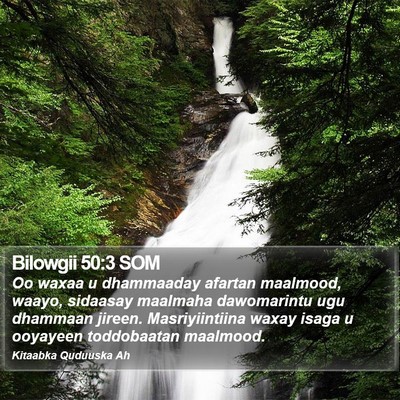 Bilowgii 50:3 SOM Bible Verse Image