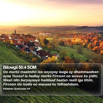 Bilowgii 50:4 SOM Bible Verse Image