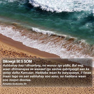 Bilowgii 50:5 SOM Bible Verse Image