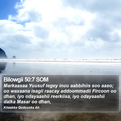 Bilowgii 50:7 SOM Bible Verse Image