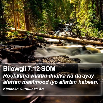 Bilowgii 7:12 SOM Bible Verse Image