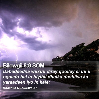 Bilowgii 8:8 SOM Bible Verse Image