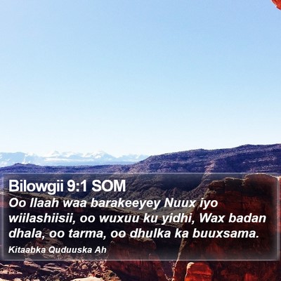 Bilowgii 9:1 SOM Bible Verse Image