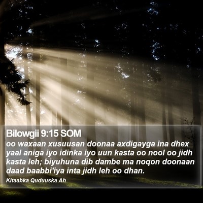Bilowgii 9:15 SOM Bible Verse Image