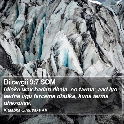 Bilowgii 9:7 SOM Bible Verse Image