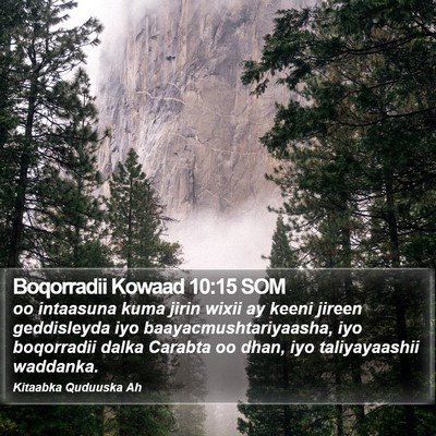 Boqorradii Kowaad 10:15 SOM Bible Verse Image