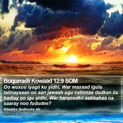 Boqorradii Kowaad 12:9 SOM Bible Verse Image