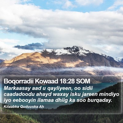 Boqorradii Kowaad 18:28 SOM Bible Verse Image