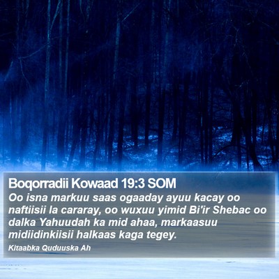 Boqorradii Kowaad 19:3 SOM Bible Verse Image