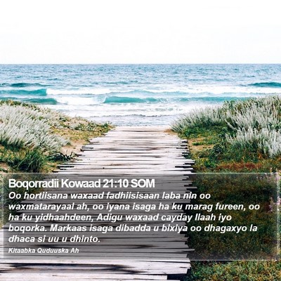 Boqorradii Kowaad 21:10 SOM Bible Verse Image