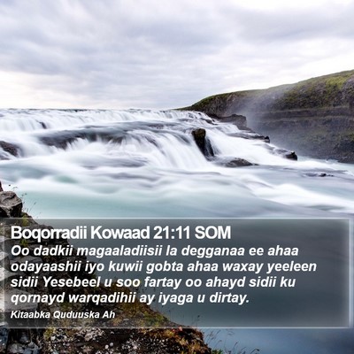 Boqorradii Kowaad 21:11 SOM Bible Verse Image